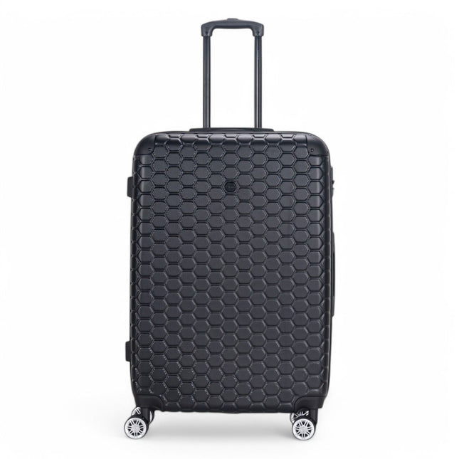 Hard Shell ABS 8 Wheel Luggage Travel Cabin Holiday Bags Suitcase Set