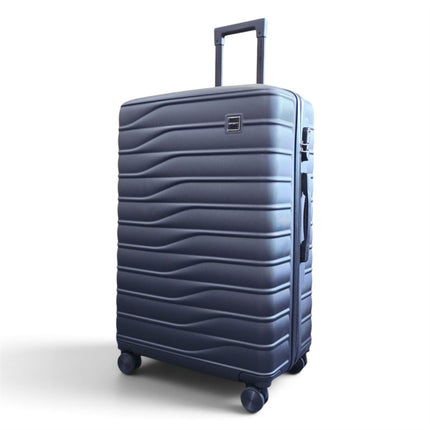 Hardshell Black Suitcase Set Robust 8 Wheel Luggage Cabin Case Bag