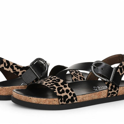 Blowfish Malibu Women's Leopard Brown Footbed Sandals - Lance
