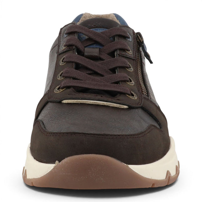 Mustang Men's Brown Faux Leather Trainer Sneakers - M0051001