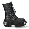 New Rock Mid-Calf Leather Platform Boots-WALL373-S3