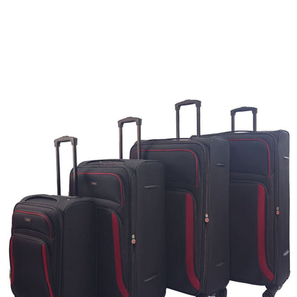 Soft Shell Suitcase Luggage Set Travel Light Carry On Cabin Bag