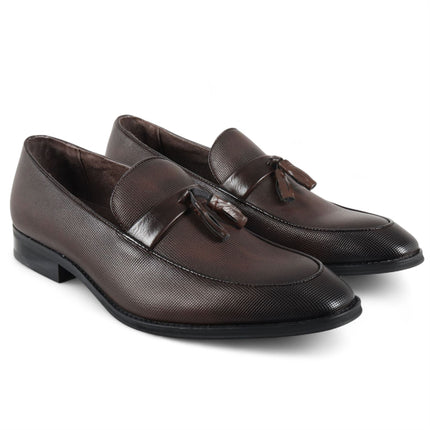 Men's Brown Classic Tassel Loafers Formal Shoes