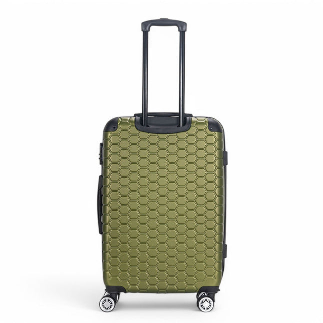 Hard Shell ABS 8 Wheel Luggage Travel Cabin Holiday Bags Suitcase Set