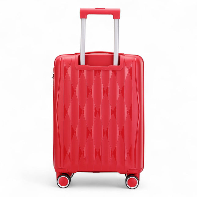 Robust Hard Shell Cabin Suitcase 37.5 x 20.5 x 55 cm TSA Luggage Suitable for Easyjet, Ryanair, Wizzair