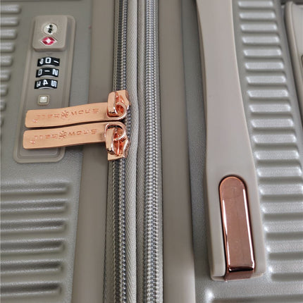 Expandable Hard Shell 8 Wheels Luggage Travel Cabin Suitcase Set