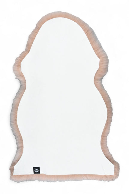 Genuine Rosa Pink Sheepskin Natural Silky Soft Fluffy Real Wool Rug
