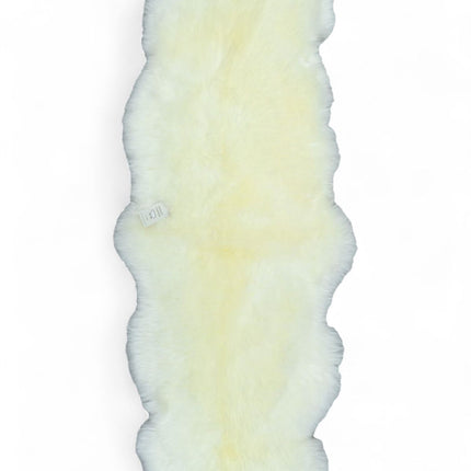 Genuine Sheepskin Ivory Double Natural Fluffy Silky Soft Real Wool Rug