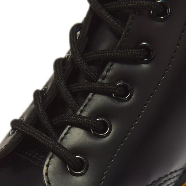 Dr Martens 101 Yellow Stitch Black Leather 6-Eye Ankle Boots - 26230001