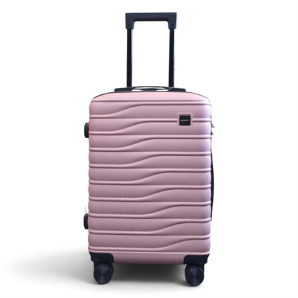Hardshell Rose Gold Suitcase Set Robust 8 Wheel Luggage Cabin Case Bag