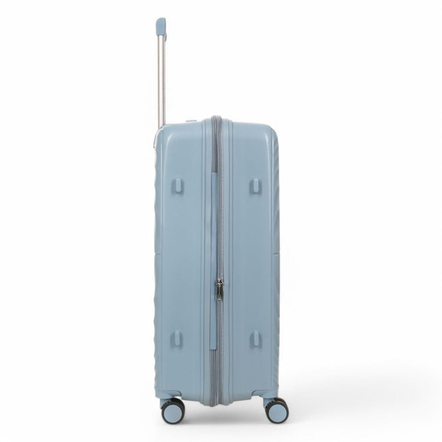 Expandable Hard Shell 8 Wheels Luggage Travel Cabin Suitcase Set
