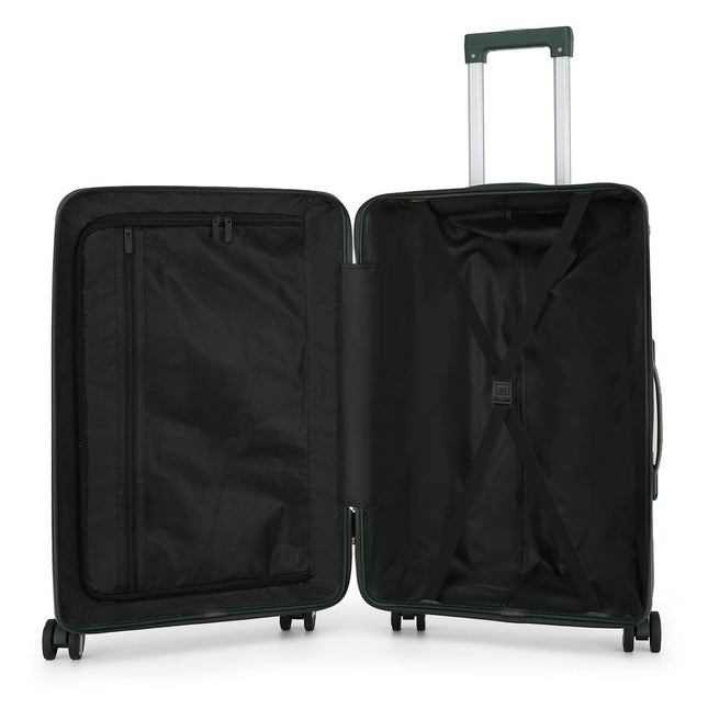 Dual 4 Wheel Robust Lightweight TSA Hard Shell Suitcase Luggage Travel Bags Set
