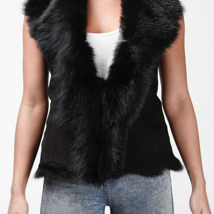 Women's Toscana Sheepskin Short Gilet-Denver
