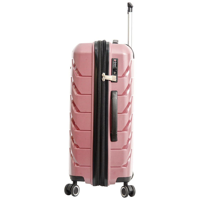 Dual 4 Wheel Hard Shell Strong Luggage Suitcase