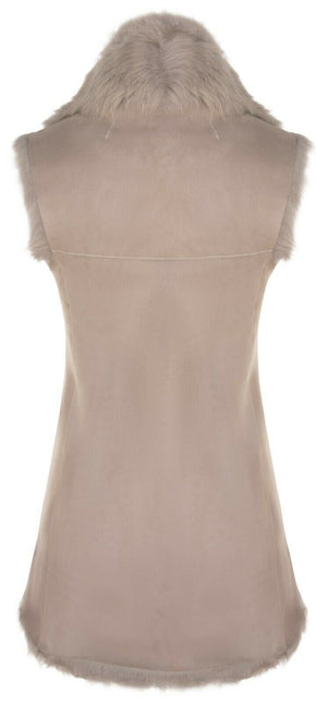 Women's Toscana Sheepskin Long Gilet-Sorocaba