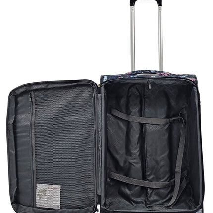 Soft Shell Cabin Suitcase 55 x 37 x 20 cm Lightweight Luggage Suitable for Easyjet, Ryanair