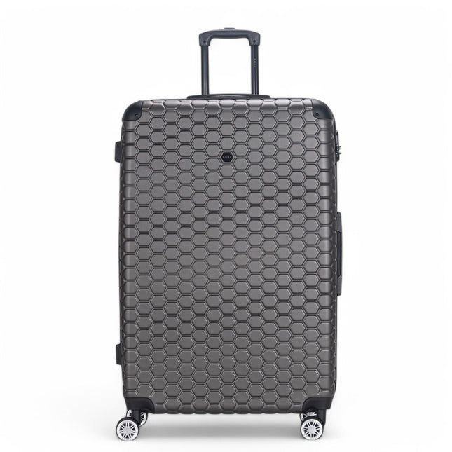 Hard Shell ABS 8 Wheel Luggage Travel Cabin Holiday Bags Suitcase Set