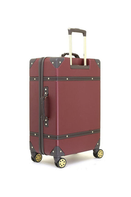 Vintage Hard Shell  Luggage Trunk Suitcase Set
