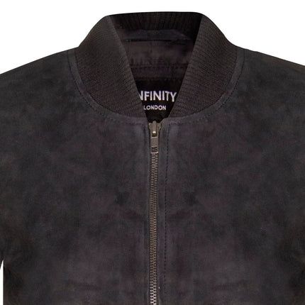 Womens MA-1 Suede Bomber Jacket-Arnhem