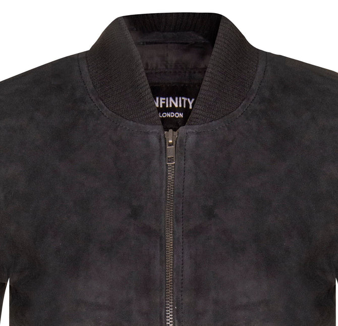 Womens MA-1 Suede Bomber Jacket-Arnhem