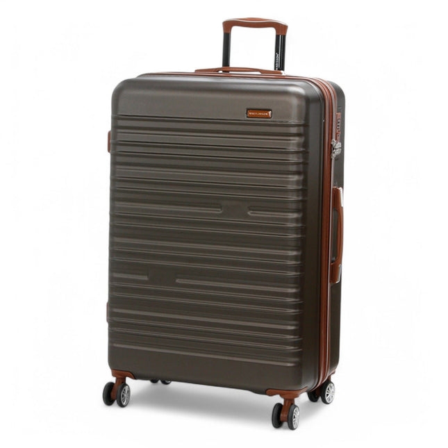 Expandable Hard Shell ABS Suitcase Set 8 Wheel Robust Travel Case Holiday Luggage