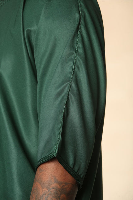 Men's Green Moroccan Thobe Djellaba Jubba Robe Eid
