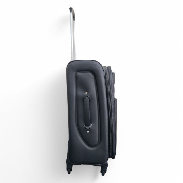 Soft Shell Lightweight Nylon Suitcase Set 4 Wheel Travel Case Holiday Bags