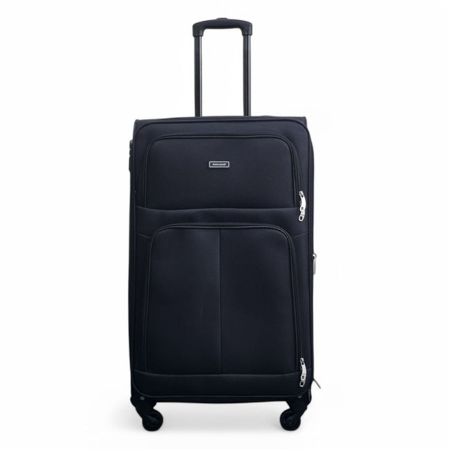 Expandable Soft Shell 4 Wheel Luggage Travel Cabin Suitcase Set Holiday Bags