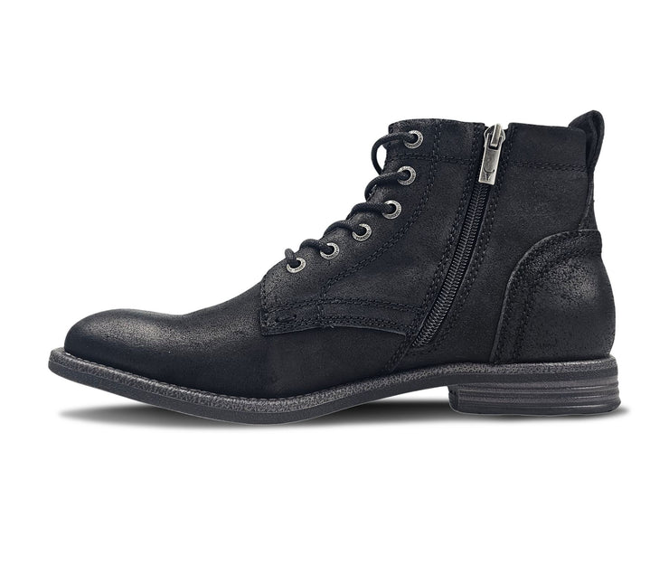 Windsorsmith Mens Black Leather Casual Chukka Ankle Desert Boots - Sebastien