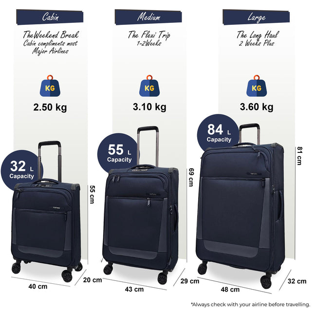 Lightweight  4 Wheel Luggage Suitcase