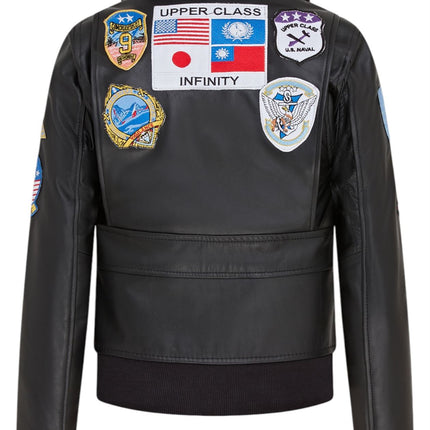Women's A2 Top Gun Leather Bomber Jacket-Sunbury