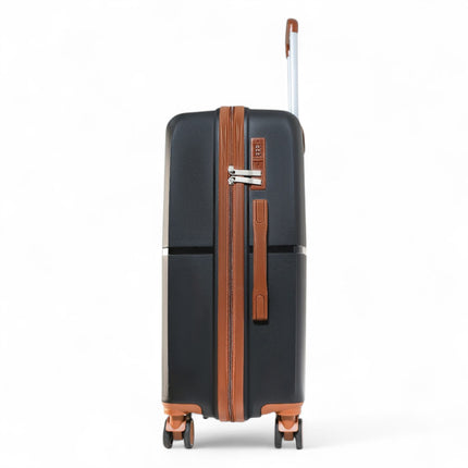 Strong Hard Shell Suitcase Set 8 Wheel Cabin Luggage Holiday Travel Case