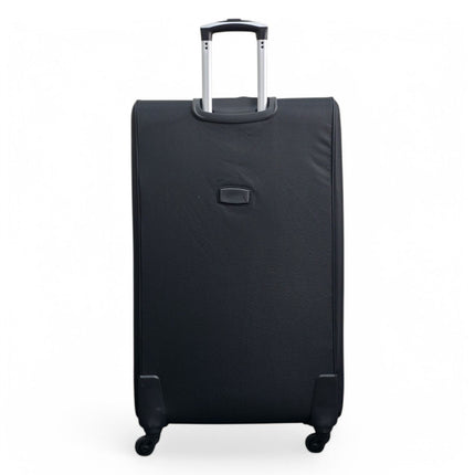 Soft Shell Lightweight Nylon Suitcase Set 4 Wheel Travel Case Holiday Bags