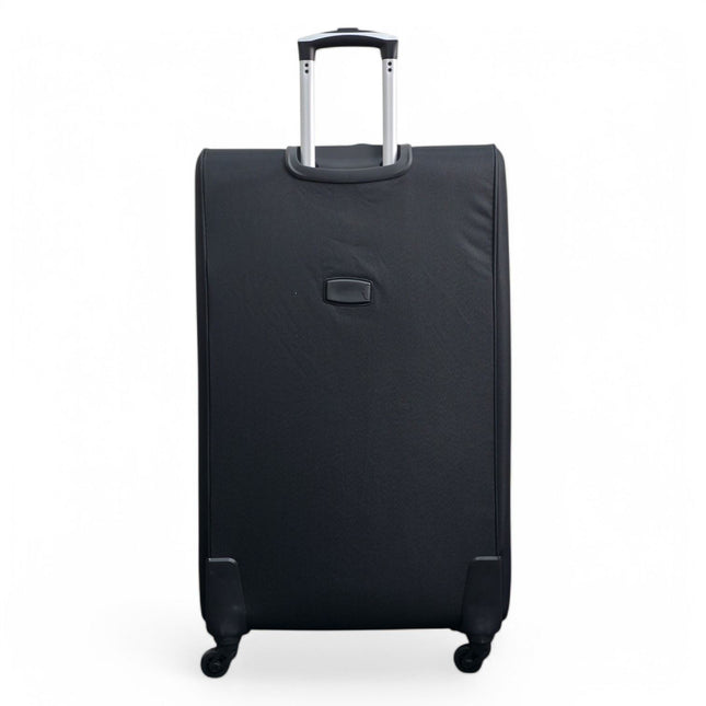 Soft Shell Lightweight Nylon Suitcase Set 4 Wheel Travel Case Holiday Bags
