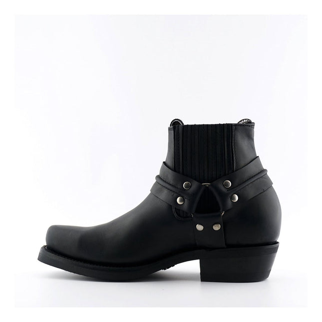 Grinders Unisex Black Western Leather Boots - Renegade Lo