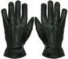 MENS BLACK CLASSIC REAL 100% LEATHER GLOVES THERMAL LINED DRIVING WINTER GIFT