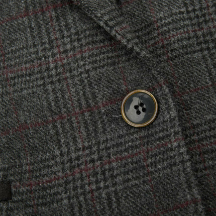 Womens Tweed 1920s Herringbone Charcoal Waistcoat