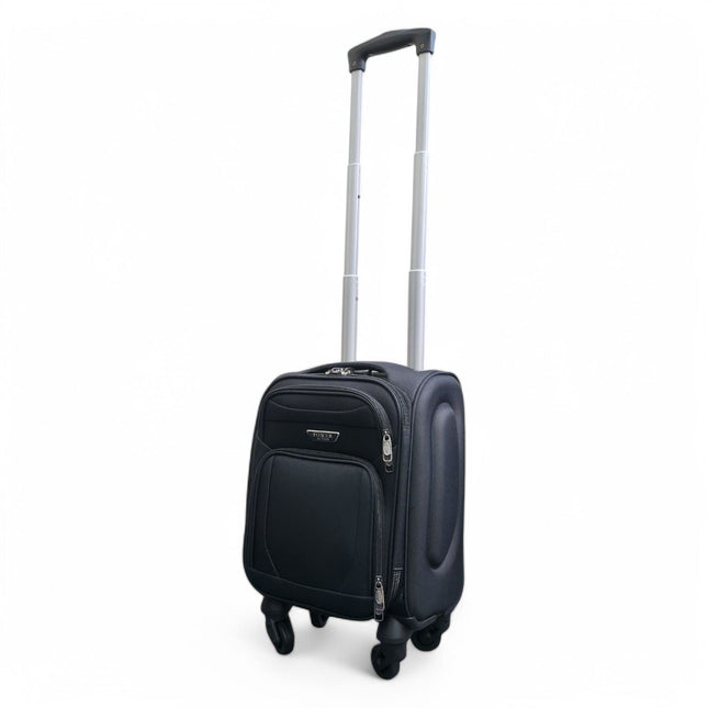 Soft Shell Lightweight Nylon Suitcase Set 4 Wheel Travel Case Holiday Bags