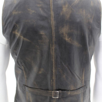 Mens Smart Classic Leather Waistcoat-Bristol