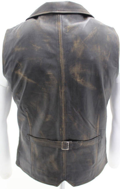 Mens Smart Classic Leather Waistcoat-Bristol