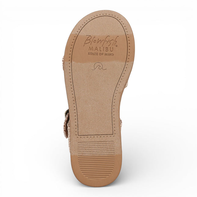 Blowfish Malibu Women’s Beige Faux Leather Platform Sandals - Magical