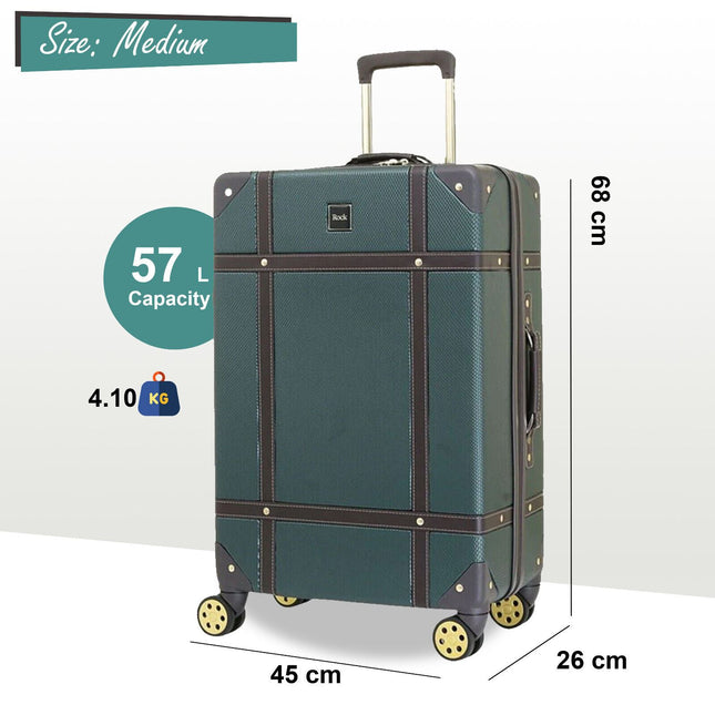 Vintage Hard Shell  Luggage Trunk Suitcase Set