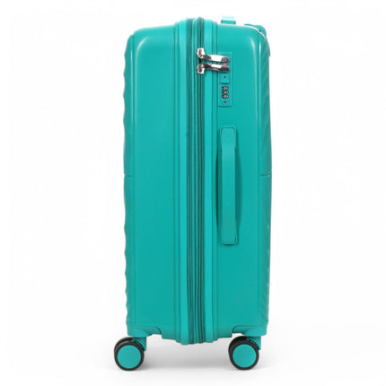 Expandable Hard Shell 8 Wheels Luggage Travel Cabin Suitcase Set