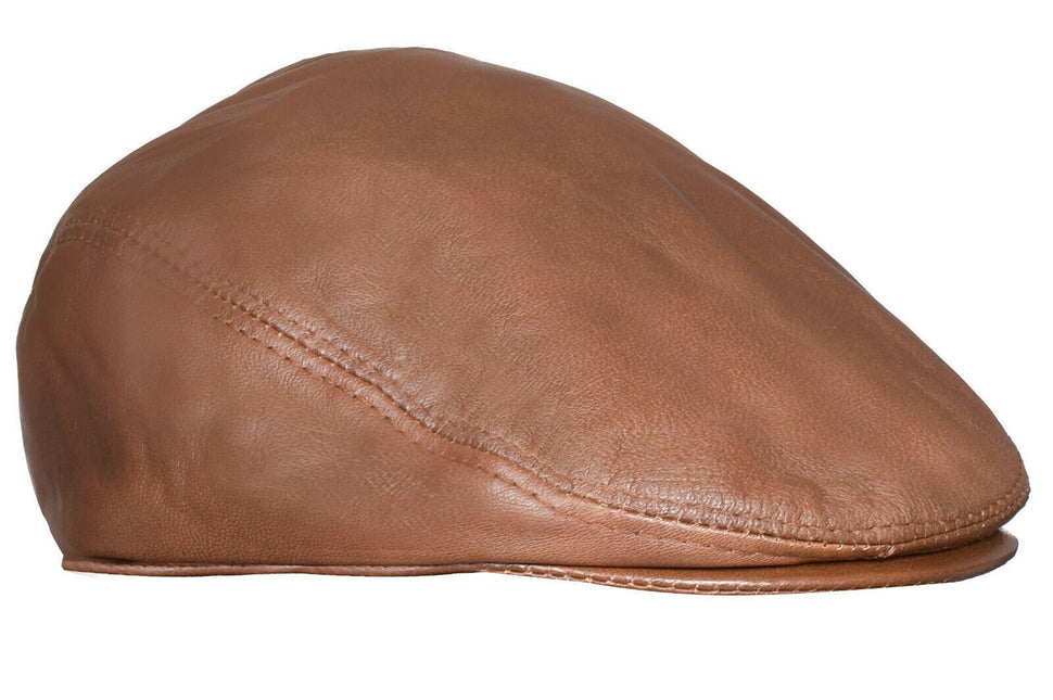 Mens  Flat Hat Leather Peaky Blinders Beret Newsboy Gatsby Golf Cabbie Cap