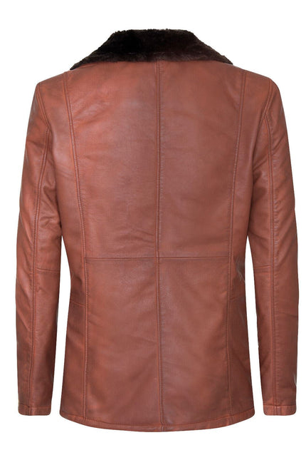 Men's Reefer Leather Blazer Jacket`- Pablo