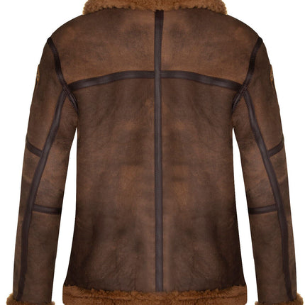 Mens Antique B3 Sheepskin Flying Jacket-Alameda