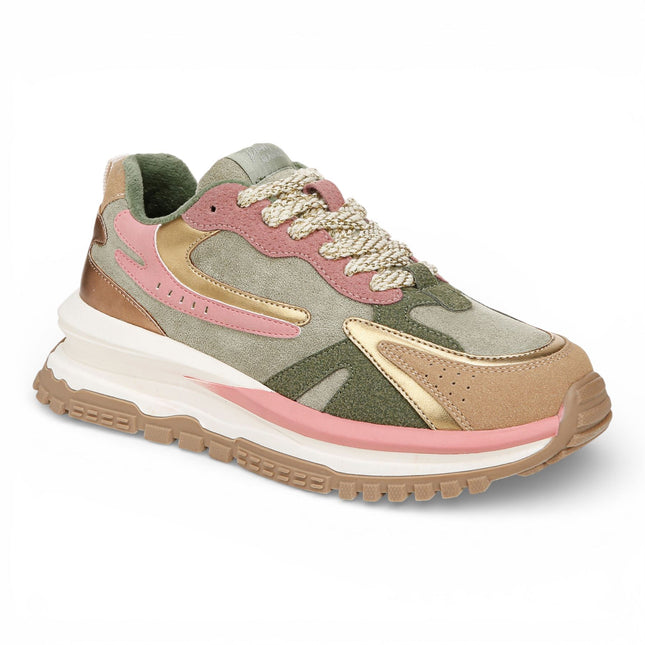 Blowfish Malibu Womens Green Pink Retro Sneaker Trainers - Leo