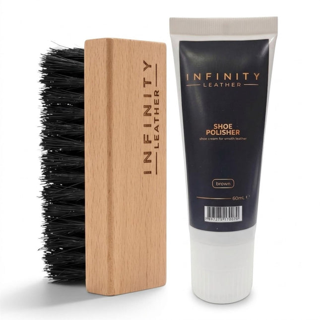 Shoe Polish & Nylon Brush Shoe Polish Set