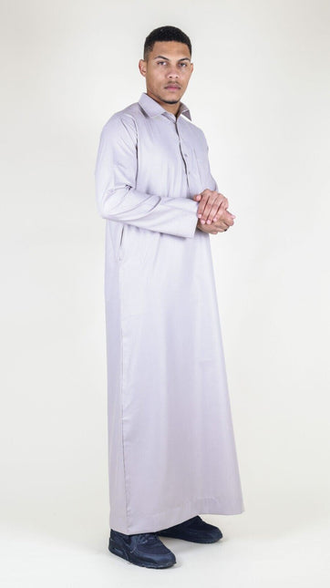 Mens Cream Thobe Jubba Saudi Ramadan Eid Islamic Kaftan Kaudara Arabic Jubbah