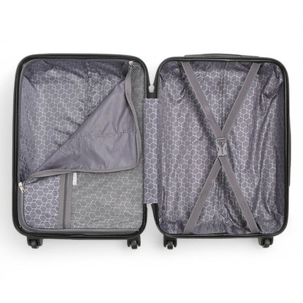 Hard Shell Cabin  55 x 27 x 22 cm ABS Suitcase Luggage Suitable for Easyjet, Ryanair